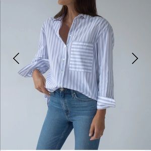 NWT AYR the Deep End button down in Grape Soda